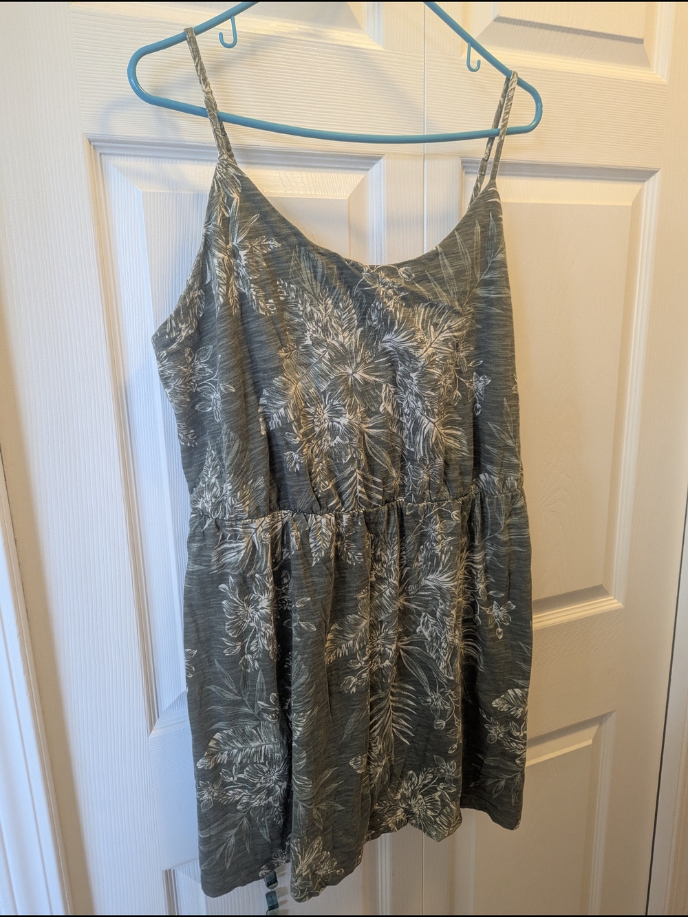 Old Navy Green Floral Mini Sundress